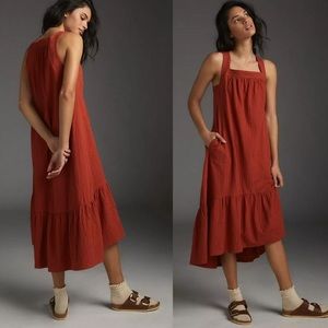 Anthropologie Carole flounced dress